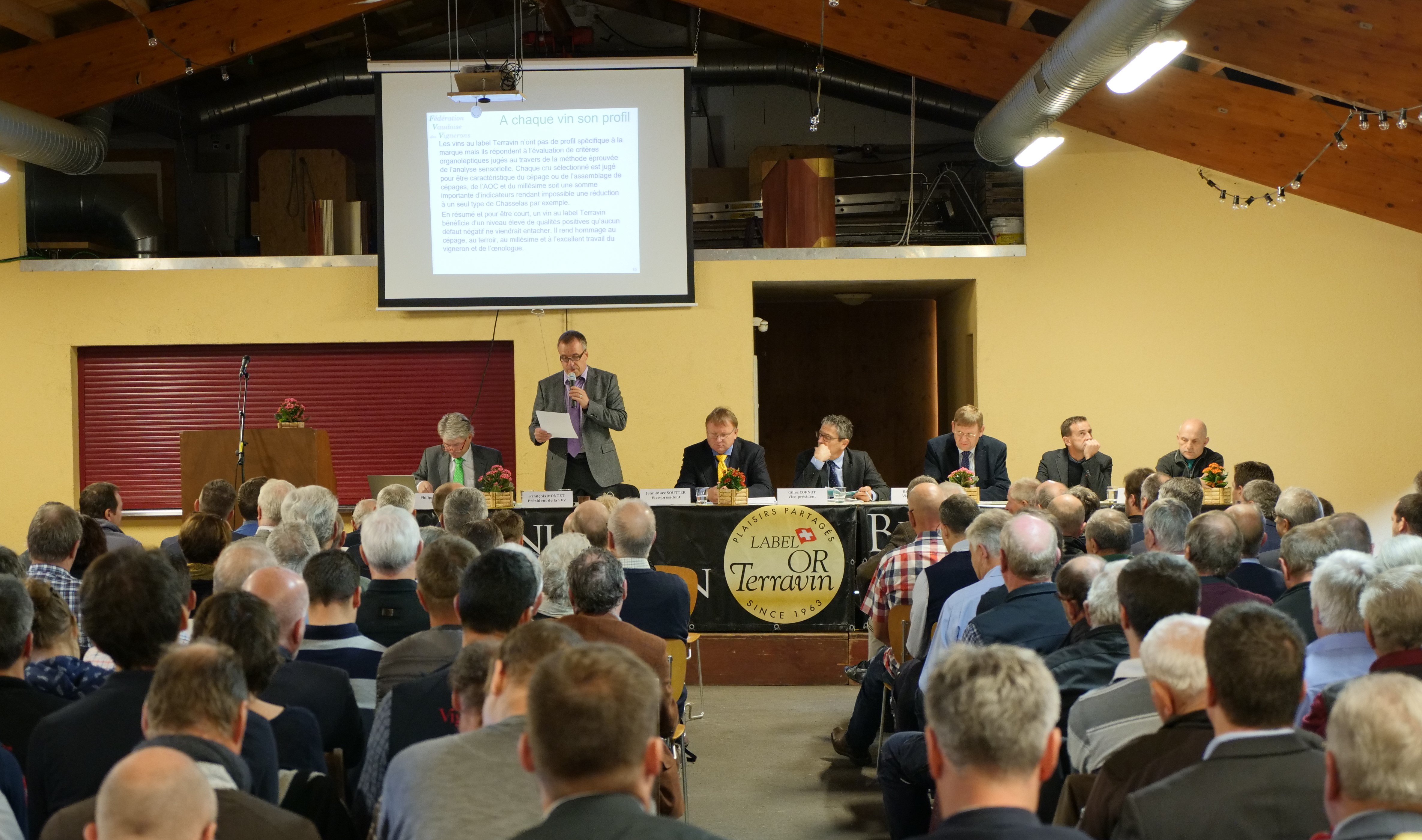 L'assemblée des délégués de la Fédération vaudoise des vignerons (FVV)