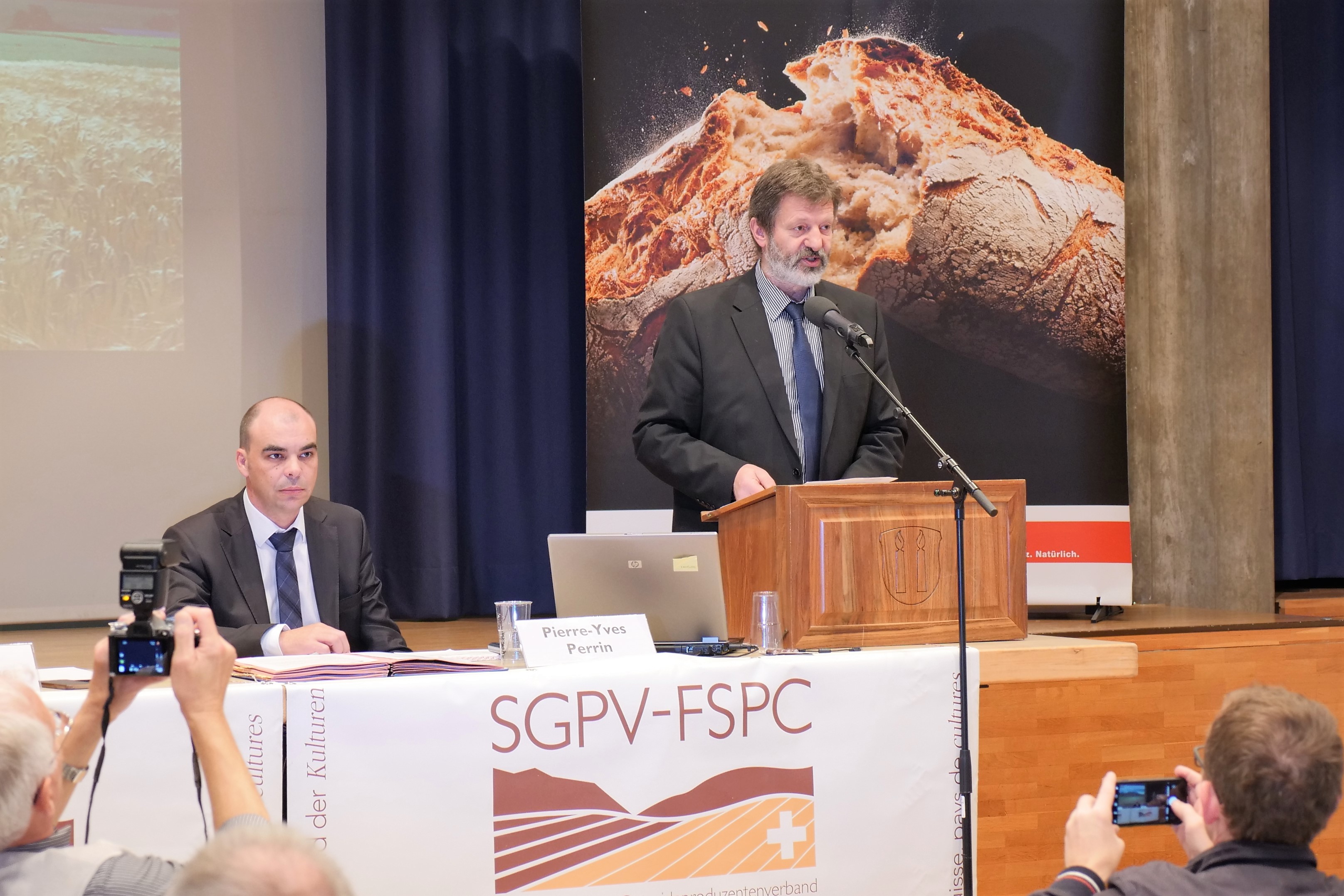 Pierre-Yves Perrin, directeur et Fritz Glauser, président