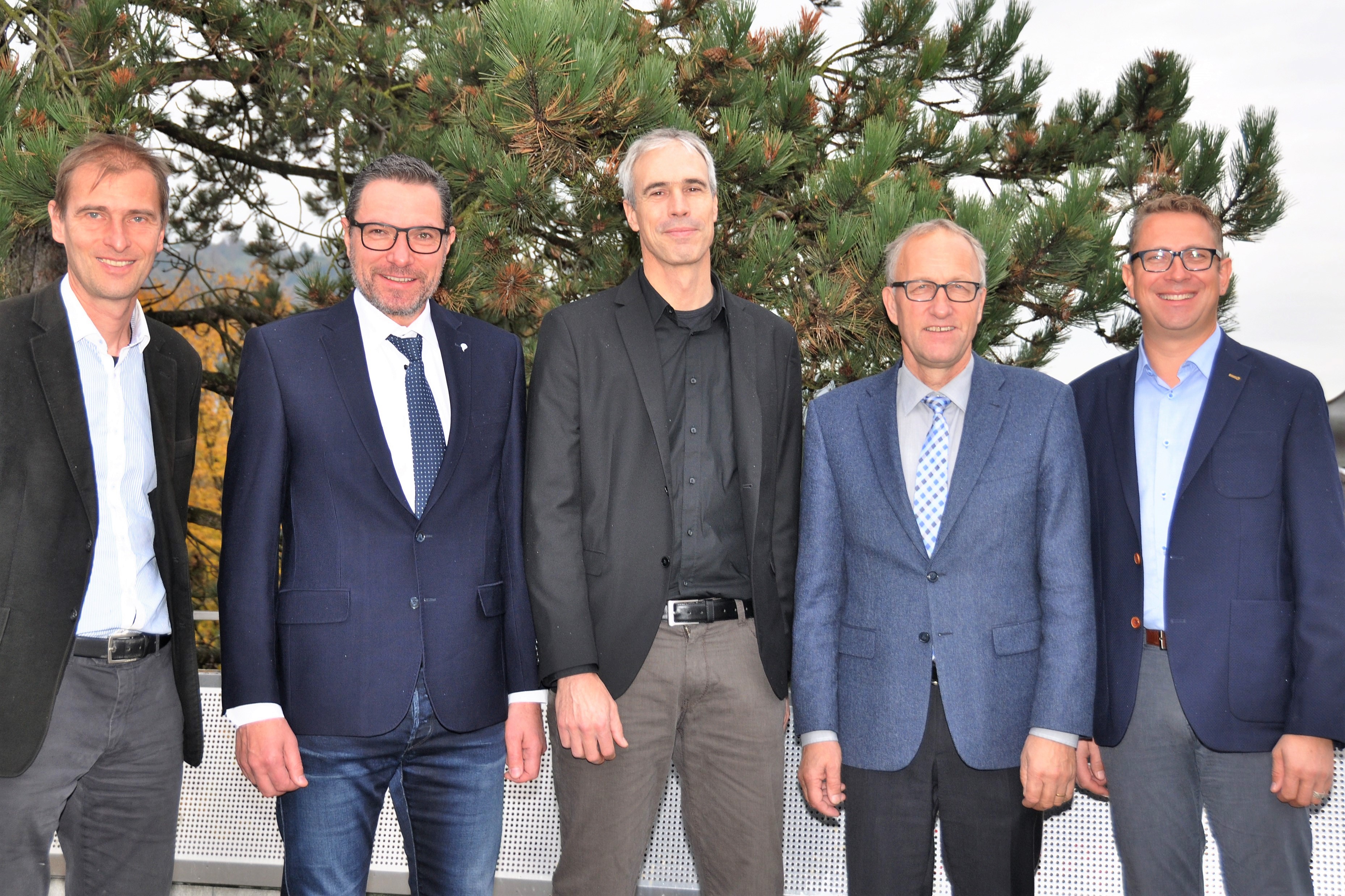 De gauche à droite: Stefan Kohler, Paul Steiner, Stefan Kausch, Peter Hegglin et Christian Oesch