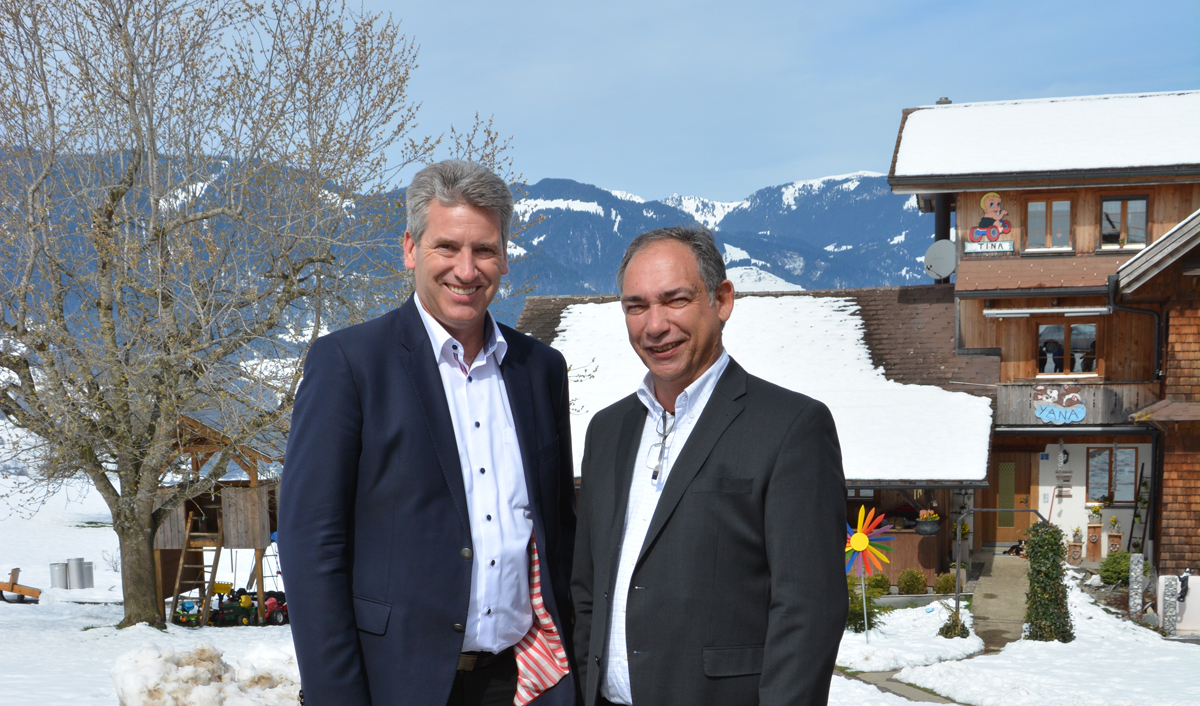 Copyright: USPC - De gauche à droite: Daniel Suter, président USPC et Cyrill Busslinger, nouveau membre du comité USPC