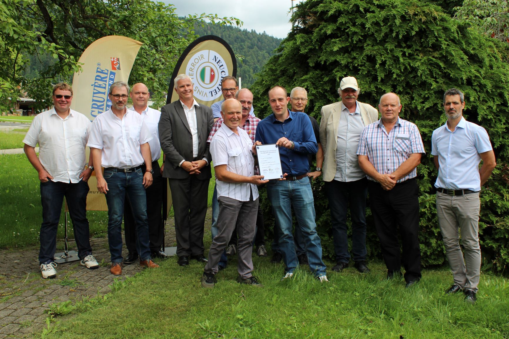 Copyright: NVT - Le lauréat en compagnie du jury