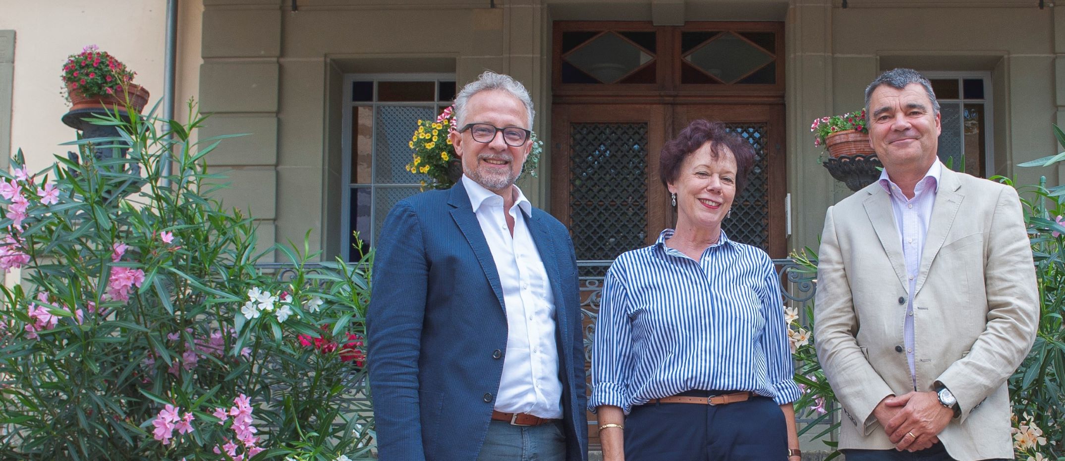 Copyright: Agridea -  De gauche à droite: Ulrich Ryser (directeur), Esther Gassler (présidente), Philippe Michiels (directeur suppléant)    