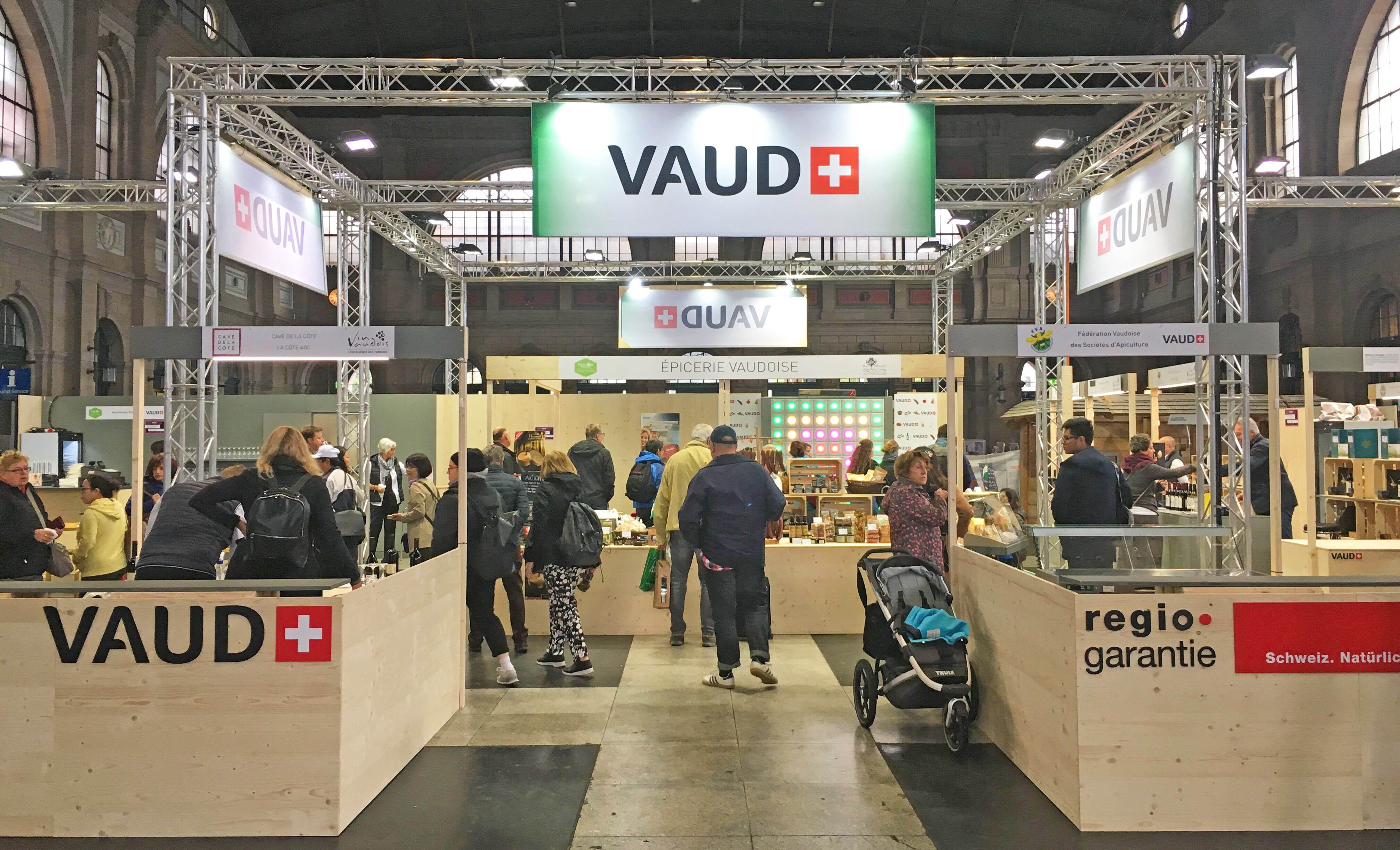 Stand gare de Zürich ©Vaud Terroirs