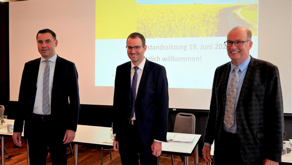De gauche à droite: Martin Rufer, Directeur USP / Michel Darbellay, AgriJura / Markus Ritter, Président USP. Copyright USP