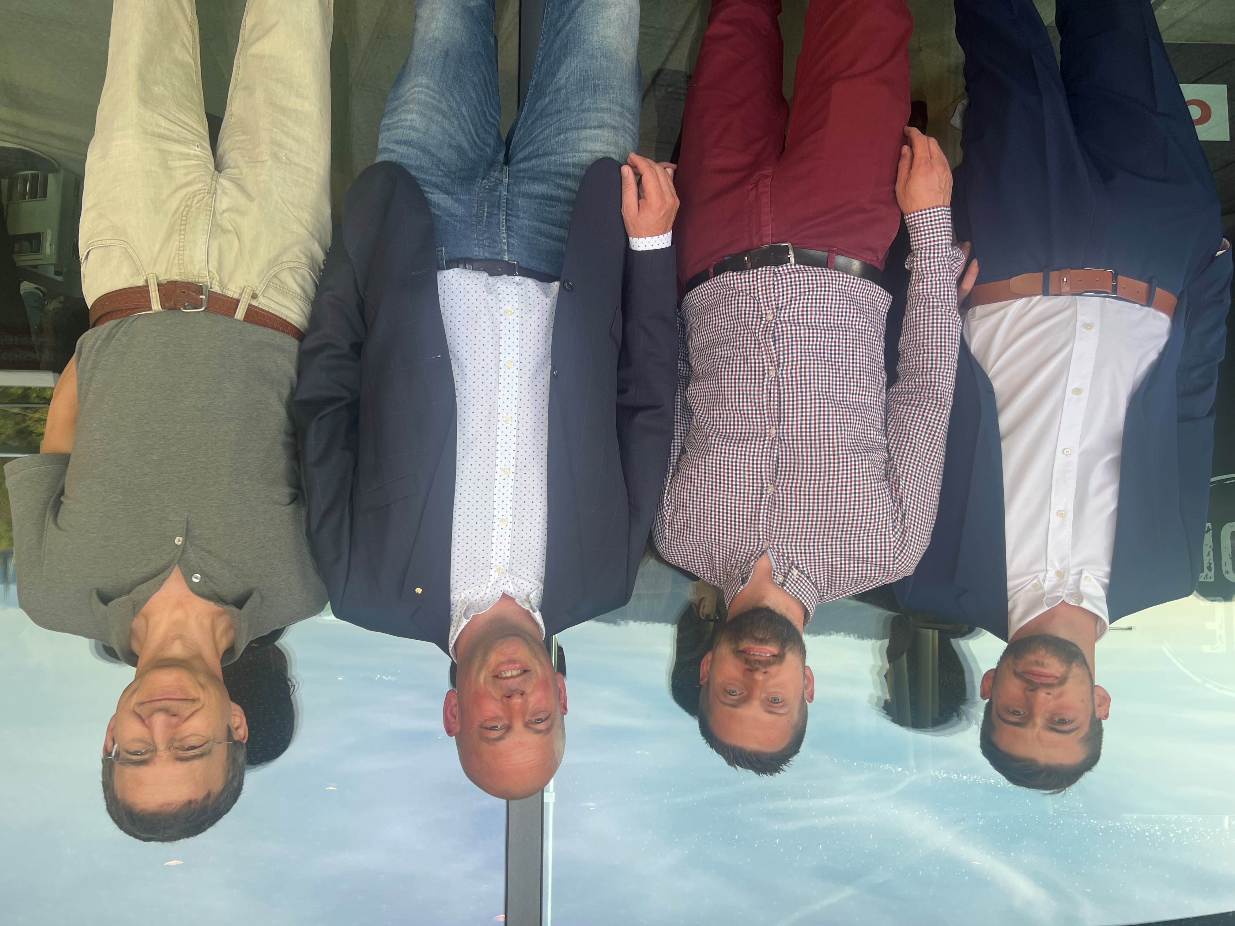 OPAGE - Légende : Luca Dupraz, Xavier Dupraz, Lionel Dugerdil et Bernard Vuagnat