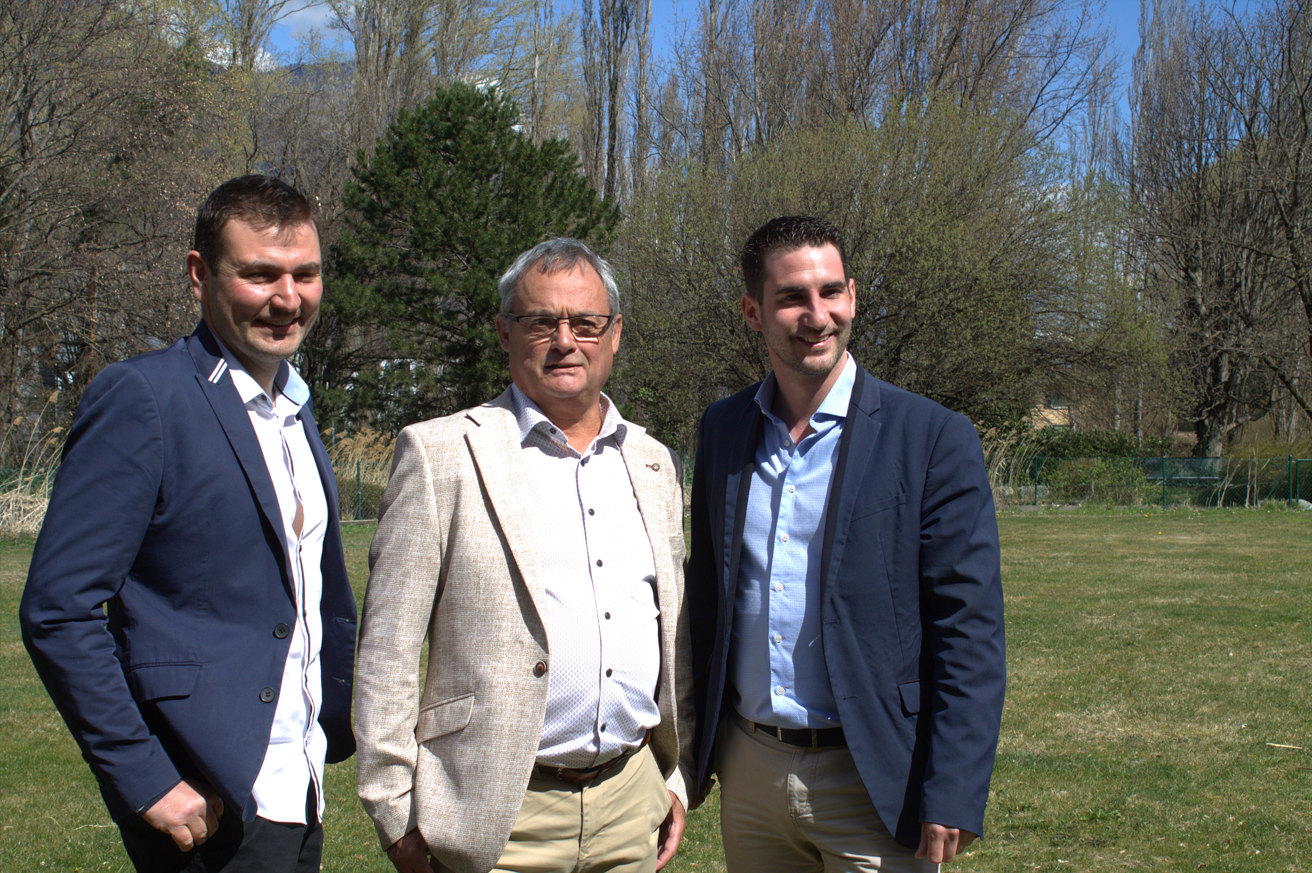 De g. à d. Vincent Rothen, Willy Giroud et Mathias Delaloye © AgriValais 