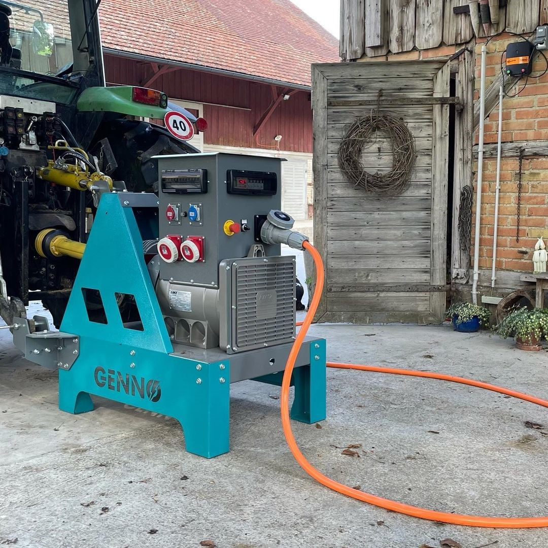 Un générateur directement branché à la prise de force du tracteur, une solution rapide, souple et efficace. (Crédit photo: Maschinenring Schweiz) 